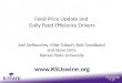 Dr. Joel DeRouchey - Feed Price Update and Daily Feed Efficiency Drivers