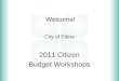 Citizens league & City of Edina budget workshop 2011