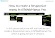 Create a Responsive Menu in AllWebMenus Pro