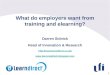 What employers want from training and elearning