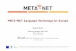 META-NET: Language Technology for Europe
