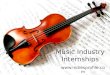 Music industry internships
