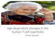 Age dependent changes in the human t-cell repertoire
