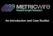 MetricWire For Consumer Insights Professionals