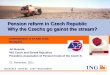 Jiri Rusnok: Pension reform in Czech Republic