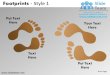 Footprints style design 1 powerpoint presentation slides