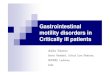 Gastrointestinal motility disorders in critically ill patients