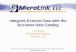 Integrate External Data With The Business Data Catalog