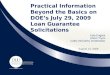 Loan Guarantee Presentation (Aug 13 2009) (2)