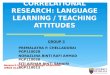 Correlational Research : Language Learning / Teaching Attitudes