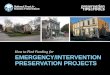[Preservation Tips & Tools] Find Funding for Emergency/Intervention Preservation Projects