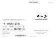 Sony BluRay PLayer BDP-BX57 Manual