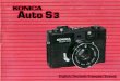 Konica Auto S3 Manual - English/Deutsch/Francais/Svensk
