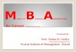 Marketing Strategy  of Institute and MBA Awareness