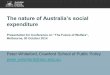 Prof Peter Whiteford - Crawford School of Public Policy - The nature of Australia’s social expenditure