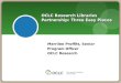 OCLC Research Libraries Partnership: Three Easy Pieces