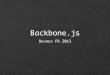 [fr] Introduction et Live-code Backbone.js à DevoxxFR 2013