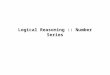 Logical reasoning number series