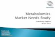 Application of metabolomics