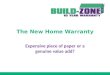 Structural Warranty - More than an expensive piece of paper
