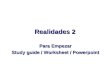 Realidades 2 Para Empezar Study guide / Worksheet / Powerpoint