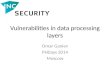 Vulnerabilities in data processing levels