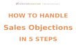 How to Handle Sales Objections in 5 Steps