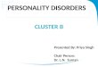 Cluster b personality disorders