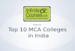 Top 10 MCA Colleges in India
