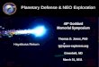 Planetary Defense and NEO Exploration