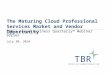 The Maturing Cloud Professional Services Market and Vendor Opportunity