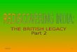 British Legacy Of India   Part 2