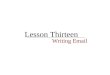 Email Lesson