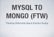 Mysql to mongo