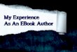 Author's Experience With Ebook Publishing