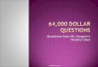 64,000 Dollar Questions Powerpoint