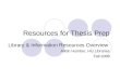 Thesis Prep Library #10789d