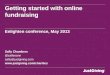 Enlighten conference: How to get started with online fundraising (Sally Chambers, JustGiving)