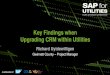 Key findings when upgrading your sap crm system