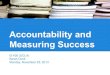 Class 8  - accountability and measuring success