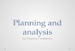 Main task planning and analysis