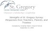 Strengths Of St. Gregory