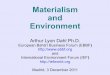 Arthur dahl presenting materialism environment governance sustainability dec 2011