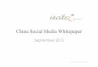 China Social Media Whitepaper 2012