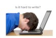Academic Writing - The Writing Process