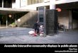 Accessible interactive community displays in public places