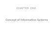 Concepts of information system