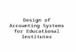 Accounting Information system Design