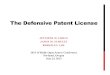 Protecting Open Innovation with the Defensive Patent License