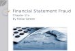 Chapter 11 a:Financial statement fraud